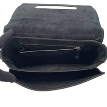 Load image into Gallery viewer, Dior Mosaique Logo Shoulder Bag Black Leather