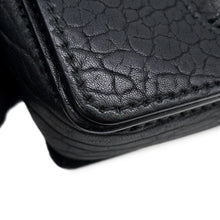 Load image into Gallery viewer, Dior Mosaique Logo Shoulder Bag Black Leather