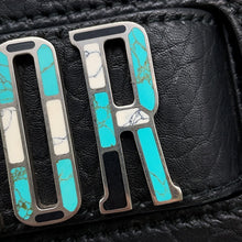 Load image into Gallery viewer, Dior Mosaique Logo Shoulder Bag Black Leather