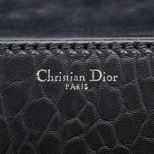 Load image into Gallery viewer, Dior Mosaique Logo Shoulder Bag Black Leather