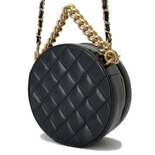 将图像加载到图库查看器中,CHANEL As Earth Round Chain Bag BlackA91946 Leather