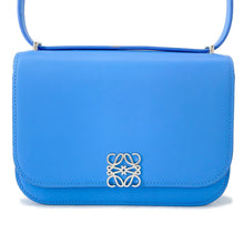 Load image into Gallery viewer, LOEWE Goya Shoulder Bag Light Blue Leather