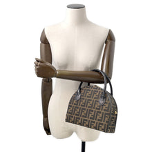 将图像加载到图库查看器中,FENDI Zucca 2-way Bag Khaki Canvas Leather