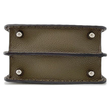 Load image into Gallery viewer, FENDI Peekaboo Selleria I see you Khaki8BN335 Leather Size Petit