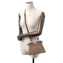 将图像加载到图库查看器中,FENDI Peekaboo Selleria I see you Brown8BN335 Leather Size Petit