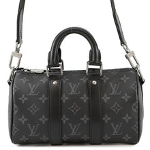 将图像加载到图库查看器中,LOUIS VUITTON Keepall Bandouliere NoirM46271 Monogram Eclipse Monogram Eclipse Reverse Size 25