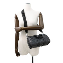将图像加载到图库查看器中,LOUIS VUITTON Keepall Bandouliere NoirM46271 Monogram Eclipse Monogram Eclipse Reverse Size 25