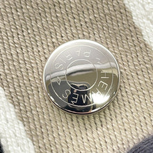 将图像加载到图库查看器中,HERMES Brid a Black Beige Canvas Size PM