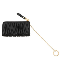 将图像加载到图库查看器中,MIUMIU Matelasse Coin purse Black5PP026 Leather