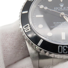 将图像加载到图库查看器中,ROLEX Submariner Date W40mm Stainless Steel Black Dial16610