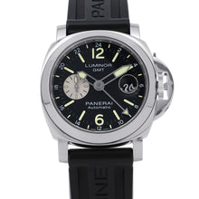 将图像加载到图库查看器中,PANERAI Luminor GMT Acciaio W44mm Stainless Steel Rubber Black DialPAM01088
