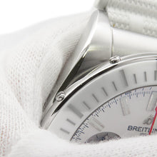 将图像加载到图库查看器中,BREITLING Super Chronomat B01 44 W44mm Stainless Steel Rubber White DialAB0136A71A1S1