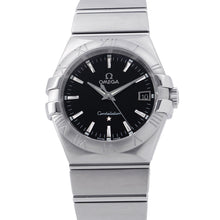 将图像加载到图库查看器中,OMEGA Constellation W35mm Stainless Steel Black Dial123.10.35.60.01.001