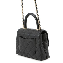 Load image into Gallery viewer, CHANEL Matelasse Coco Handle 2WAYHandbag BlackAP4244 Caviar Leather Size Mini mini