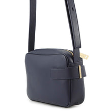 将图像加载到图库查看器中,Ferragamo Shoulder Bag Camera Bag Gancini Midnight Blue216292 Leather