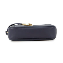 将图像加载到图库查看器中,Ferragamo Shoulder Bag Camera Bag Gancini Midnight Blue216292 Leather