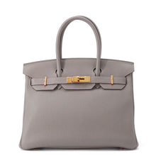 将图像加载到图库查看器中,HERMES Birkin Gris Meyer Togo Leather Size 30