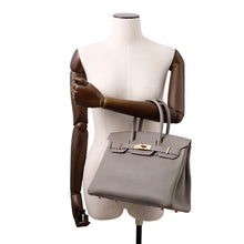 将图像加载到图库查看器中,HERMES Birkin Gris Meyer Togo Leather Size 30