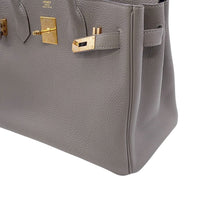 将图像加载到图库查看器中,HERMES Birkin Gris Meyer Togo Leather Size 30