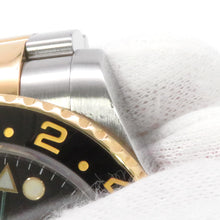 将图像加载到图库查看器中,ROLEX GMT MasterII W40mm Stainless Steel K18YG Black Dial116713LN