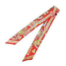 Load image into Gallery viewer, HERMES Twilly Sac Harnais de Coeur Grenadine/Gris/JauneH064090S Silk100%