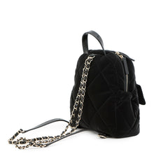 将图像加载到图库查看器中,CHANEL Backpack BlackAS5679 Velvet Effect Nylon