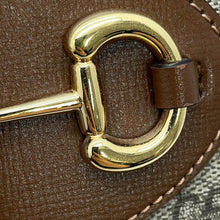 将图像加载到图库查看器中,GUCCI Horsebit 1955 Shoulder Bag Beige/Brown760196 GG Supreme Leather Size Small