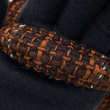 Load image into Gallery viewer, CHANEL Matelasse Top Handle Chain Shoulder Bag BrownAS2431 Tweed