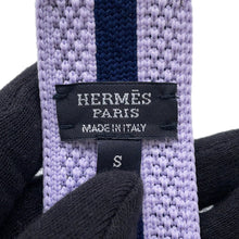 将图像加载到图库查看器中,HERMES Constance belt buckle and Team knit belt Size S/1.5" Blue Indigo/Parme NylonKnit