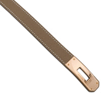 将图像加载到图库查看器中,HERMES Kelly belt Etoupe Epsom Swift Leather