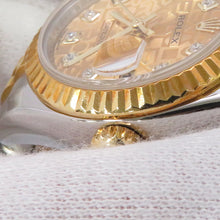 将图像加载到图库查看器中,ROLEX Lady-Datejust W26mm Stainless Steel K18YG Champagne Dial179173G