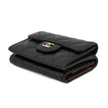 Load image into Gallery viewer, CHANEL Matelasse Classic Small Flap Wallet BlackAP0230 Lambskin