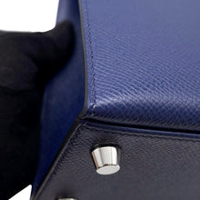 Load image into Gallery viewer, HERMES Kelly Sellier tricolor Blue Saphir/Blue France/Black Epsom Size 25