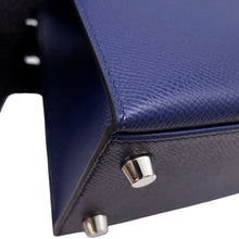 Load image into Gallery viewer, HERMES Kelly Sellier tricolor Blue Saphir/Blue France/Black Epsom Size 25