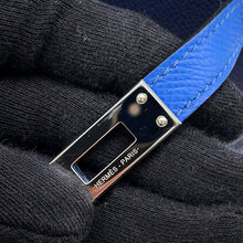 Load image into Gallery viewer, HERMES Kelly Sellier tricolor Blue Saphir/Blue France/Black Epsom Size 25