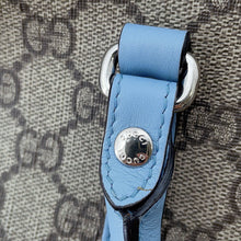 将图像加载到图库查看器中,GUCCI Children's Tote Bag Beige/Light Blue/Brown297557 GG Supreme Leather