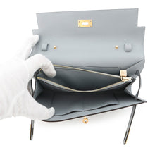 将图像加载到图库查看器中,HERMES Kelly wallet long to go Green Pantan Epsom