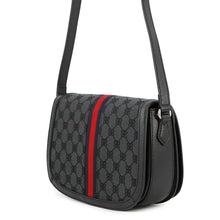 将图像加载到图库查看器中,BALENCIAGA GUCCI × BALENCIAGA The Hacker Project Ophidia Shoulder Bag Black680121 Canvas Leather