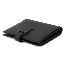 Load image into Gallery viewer, HERMES Bearn Compact Mono Chrome So Black Epsom