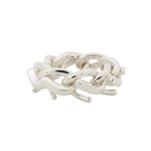 将图像加载到图库查看器中,TIFFANY&Co. Forge Link Ring Size 50 SV925