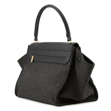 Load image into Gallery viewer, CELINE Trapeze Black Felt Leather