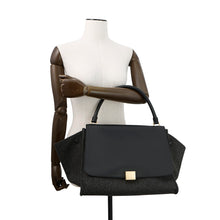 Load image into Gallery viewer, CELINE Trapeze Black Felt Leather