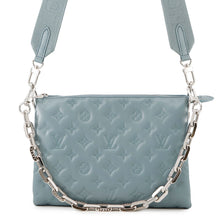 将图像加载到图库查看器中,LOUIS VUITTON Coussin Blue Gacier/RedM21197 Monogram Embossed Lamb Leather Size PM