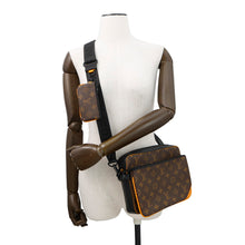 将图像加载到图库查看器中,LOUIS VUITTON Trio Messenger Brown/Orange/BlackM46694 Monogram Macassar Canvas