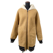 将图像加载到图库查看器中,Dior Reversible Hooded Mouton Jacket Size 34 Camel248C85AL815 Lambskin100% Wool 94% Nylon5% Polyurethane1%