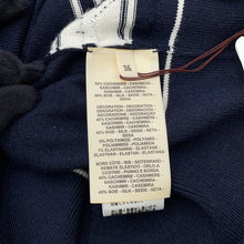 Load image into Gallery viewer, HERMES Chaine d'Ancre knit cardigan Size 36 Blue・NoirH5E2749DF Cashmere50% Silk50%