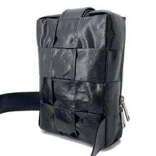 Load image into Gallery viewer, Bottega Veneta Maxi INTRECCIATO Cassette Sling Bag Black701366 Leather Size Mini
