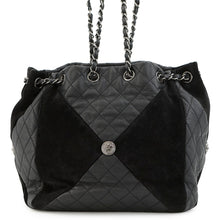将图像加载到图库查看器中,CHANEL Paris-Dallas Drawstring Bag Shoulder Bag Black Suede leather