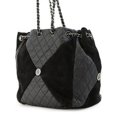 将图像加载到图库查看器中,CHANEL Paris-Dallas Drawstring Bag Shoulder Bag Black Suede leather