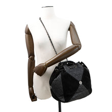 将图像加载到图库查看器中,CHANEL Paris-Dallas Drawstring Bag Shoulder Bag Black Suede leather